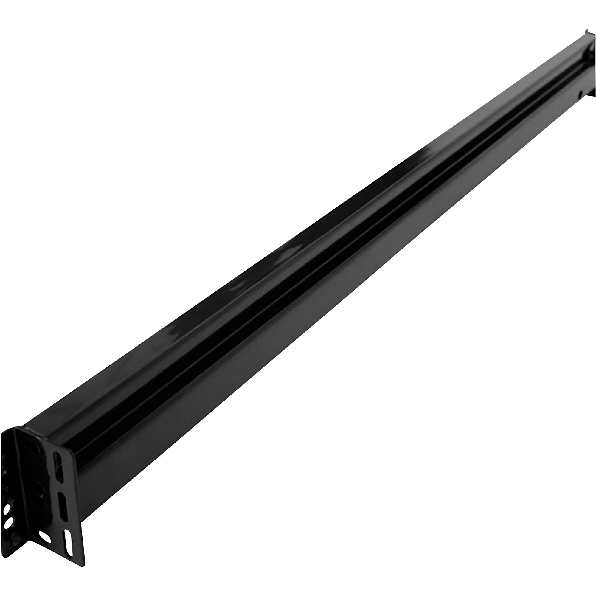 AK Heavy-Duty Steel Teardrop Pallet Rack Beam, 3.5in. x 96in., Black, Model# AK-RBI-96-3.5B